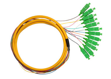 شبکه دسترسی نوری SC APC Simplex Pigtail با کابل فیبر نوری SM زرد